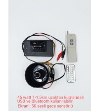 45 WATT UZAKTAN KUMANDALI HAYVAN ÇAĞRI DÜDÜĞÜ EĞİTİM CİHAZI MP3 CİHAZI